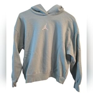 JORDAN BIG GIRLS ICON PLAY PULLOVER HOODIE. SIZE X-LARGE 13-15 YRS. MINT GREEN.